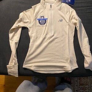 New Balance Cream NYC Half Marathon Quarter Zip